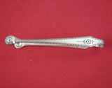 English Victorian Sterling Silver Sugar Tong by WC. fancy engraved handle 5 1/4"