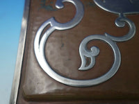 Athenic by Gorham Sterling Silver and Copper Humidor with Key #BY298 (#5634)