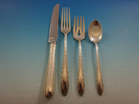 Silver Flutes by Towle Sterling Silver Flatware Set For 6 Service 30 Pieces