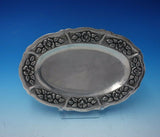 Aztec Rose by Unknown Mexican Sterling Silver Serving Plate Oval (#4997)