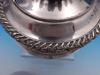 Gadroon by Unknown Silverplate Tea Pot w/ Chrysanthemum Finial Lion Feet (#8296)
