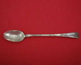 Lap Over Edge Acid Etched by Tiffany and Co Sterling Parfait Spoon Floral 6"