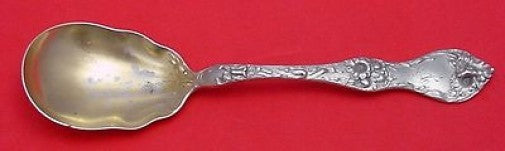 Les Cinq Fleurs by Reed & Barton Sterling Silver Sugar Spoon Gold Washed 6 1/8"