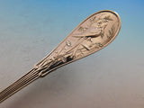 Japanese by Tiffany and Co Sterling Silver Salad Serving Fork 9 7/8" Bird motif