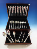Rose Tiara by Gorham Sterling Silver Flatware Set For 12 Service 55 Pieces