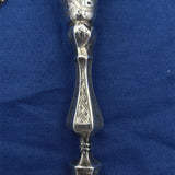 Sterling Tussie Mussie with Hand Engraved Leaves and Scrollwork (#J7462)