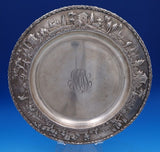 Repousse by Kirk & Son Inc 925/1000 Silver Architectural Plate 2703 12.5" #8383