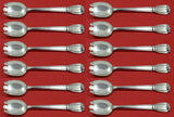 Castilian by Tiffany and Co Sterling Silver Ice Cream Dess. Fork Custom Set 12pc