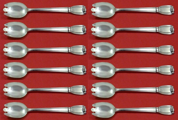 Castilian by Tiffany and Co Sterling Silver Ice Cream Dess. Fork Custom Set 12pc