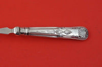 Kings English Sterling by Unknown Sterling Fish Fork HH plated tines  7 1/4"