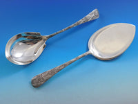 Antique Custom Engraved by Tiffany Sterling Silver Flatware Set Service 62 pcs