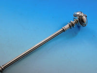 Decorated Ball End by George Sharp Sterling Silver Ice Cream Serving Spoon 11"