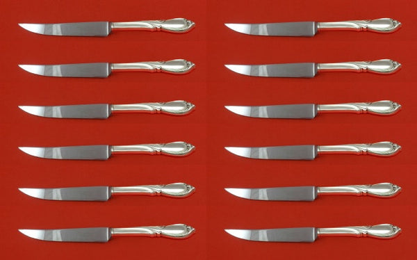 Rhapsody New by International Sterling Silver Steak Knife Set 12pc Custom 8 1/2"