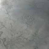 Chinese Sterling Silver Serving Plate with Chrysanthemum Bird Dragonfly (#6194)