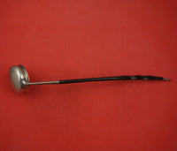 Scottish Georgian Sterling Silver Toddy Ladle with Twisted Horn Handle 14 1/2"