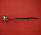 Scottish Georgian Sterling Silver Toddy Ladle with Twisted Horn Handle 14 1/2"