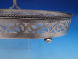 Meriden Brittania Sterling Silver Cut Crystal Relish Dish with Handle (#8117)