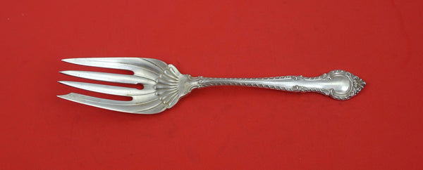 English Gadroon by Gorham Sterling Silver Salad Serving Fork w/ design 8 1/8"