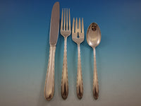 Silver Flutes by Towle Sterling Silver Flatware Set for 18 Service 122 pieces