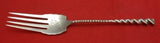 Square Twist #5 by Whiting Sterling Silver Salad Serving Fork 9 1/4" Silverware