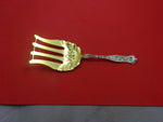Dresden by Whiting Sterling Silver Asparagus Fork Gold Washed 8 1/2" Serving