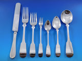 Fiddle by Porter Blanchard Sterling Silver Flatware Set Service Dinner 37 pcs