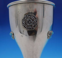 Judaica Sterling Silver Seder Cup with Applied Turquoise Stones GW (#3827)