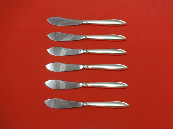 Silver Rhythm by International Sterling Silver Trout Knife Set 6pc. HHWS  Custom