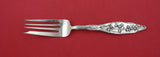 Lily of the Valley by Whiting Sterling Cold Meat Fork w/ straight tines 8 7/8"
