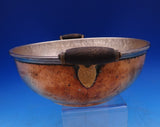 Joseph Heinrichs Mixed Metals Wood Chafing Dish w/ 3-D Rabbits Undertray (#8817)