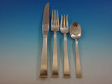 Gold Tip by Gorham Sterling Silver Flatware Set Service 92 pc Mid Century Modern