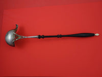Danish Sterling by Various Makers Sterling Silver Punch Ladle ebony wood 15"