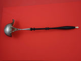 Danish Sterling by Various Makers Sterling Silver Punch Ladle ebony wood 15"