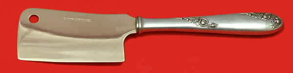 Sweetheart Rose by Lunt Sterling Silver Cheese Cleaver HHWS Custom Made 6 1/2"