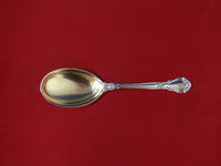 Chantilly by Birks Sterling Silver Berry Spoon Gold Washed Teardrop Shape 9"