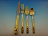 Spring Glory Vermeil By International Regular Size Place Setting(s) 4pc Gold