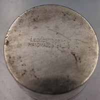 Leonore Doskow Sterling Silver Pill Box 1" x 3/4" Diameter Plain Small (#6649)