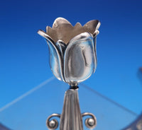 Georg Jensen USA Sterling Silver Candlestick Pair 3-Light #190-2 Figural (#8063)