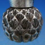 GW George Wish English Sheffield Sterling Silver Pepper Shaker Thistle (#6652)