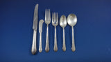 Chased Romantique by Alvin Sterling Silver Flatware Set for 8 Service 49 Pieces