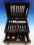 Windsor Rose by Watson Sterling Silver Flatware for 8 Set Service 60 pieces