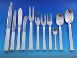 Triade by Christofle France Silverplated Flatware Set 12 Service 136 pcs Dinner