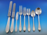 Reeded Edge by Tiffany Sterling Silver Flatware Set for 12 Service 99 pcs Dinner