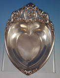 Rose Point by Wallace Sterling Silver Candy Dish Heart Shape #4630 (#1601)