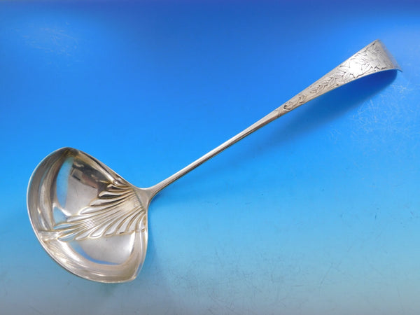 Clematis by Gorham Sterling Silver Soup Ladle AS Large 12" Heirloom Silverware