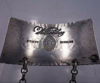 Williamsburg Shell by Stieff Sterling Silver Decanter Label "Sherry" (#4935)