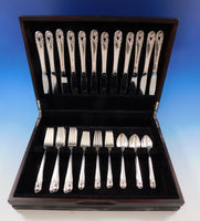 Spring Glory by International Sterling Silver Flatware Service for 12 Set 48 pcs