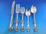 Old Orange Blossom by Alvin Sterling Silver Flatware Set 8 Service 42 pcs Dinner