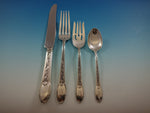 Mastercraft by Alvin Sterling Silver Flatware Set Service 48 PC C Mono Dinner