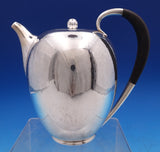 Cosmos by Georg Jensen Sterling Silver Tea Set 5pc with Wood Handles (#8798)